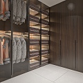 Chinese cloakroom 3d model