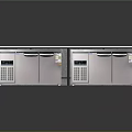 Stainless Steel Commercial Refrigerators Freezers With Double Doors And Control Panel For Kitchen