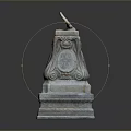 Architectural Stone Column Capital With Carved Details And Multi Tiered Base