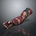Detailed Human Arm Model With Camouflage Pattern And Realistic Hand Design 3d model