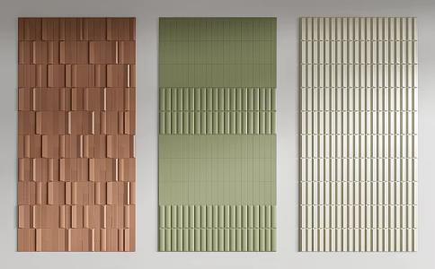 Modern Brick Wall Tile 3d model