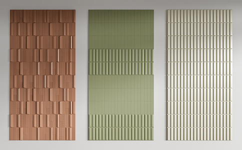 Modern Brick Wall Tile 3d model