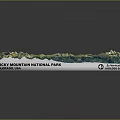 3D Detailed Topographic Terrain Model With Mountain Ranges Valleys And Green Vegetation