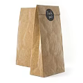 Two Brown Kraft Paper Bags With Black Thank You Labels