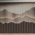 Chinese Grille Partition Hollow Partition Screen Partition Grille Background Wall 3d model