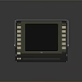 YMC Industrial Computer With Green Screen Display And Control Panel Buttons