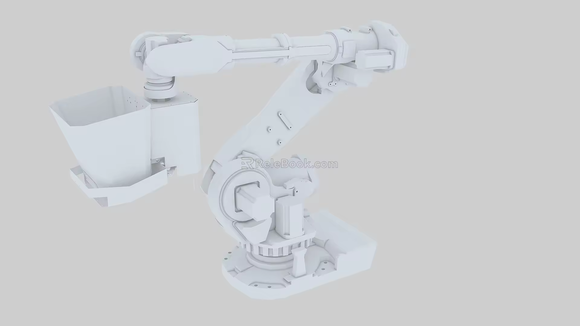 The coordinate axes of the mechanical arm are all in good position. 3d model