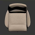 Light Pink Fabric Single Chair With Armrests Silver Metal Base And Wheels Modern Design