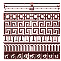 New Chinese Style Flower Lattice Window Carved Hollow Carved Window Corner Carved Gypsum Line Carved Window Pattern Carved 3d model