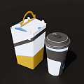 Coffee Cup Portable Coffee Bag 3d model