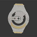 Futuristic Space Station Structure With Circular Design Multi Layer Platform Solar Panels And Support Base