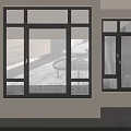Modern Casement Windows With Slim Black Frame And Clear Glass For Home Interior