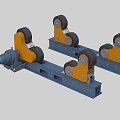 Heavy Duty Industrial Equipment With Metal Frame Multiple Rollers And Support Structure