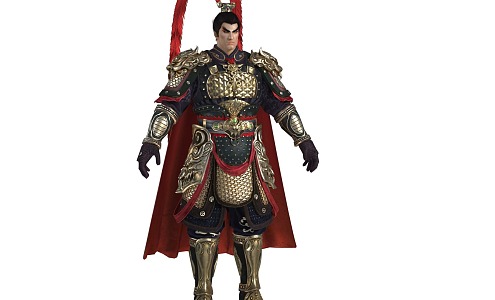 PBR Three Kingdoms Lv Bu Lv Fengxian Three Kingdoms Heroes Military Generals General Armor 3d model