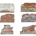 Weathered Feature Wall Designs With Peeling Plaster And Brick Textures