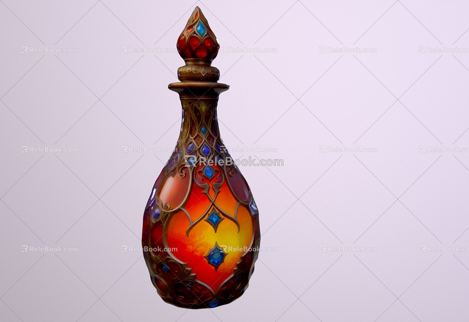 Fantasy Potion Bottle 3d model