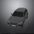 Silver Jaguar SUV With Modern Sleek Body And Alloy Wheels Design