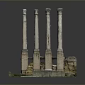 Columns Stone Columns Stone Columns Old Columns Roman Columns Roman Columns Classical Columns Greek Columns 3d model