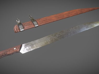 Knife scabbard model