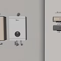 Modern Midea Kitchen Appliances With Wall Mounted Design And Multiple Color Options 3d model