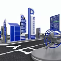 Smart Parking Lot with Automatic Payment System Car Plate Recognition Entrance Exit Signage