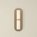 Modern Champagne Gold Wall Sconce with Rectangular Glass Shade and Sleek Design 3d model