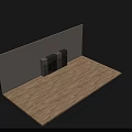 Various Modern Refrigerators And Freezers With Gray Silver Finishes On