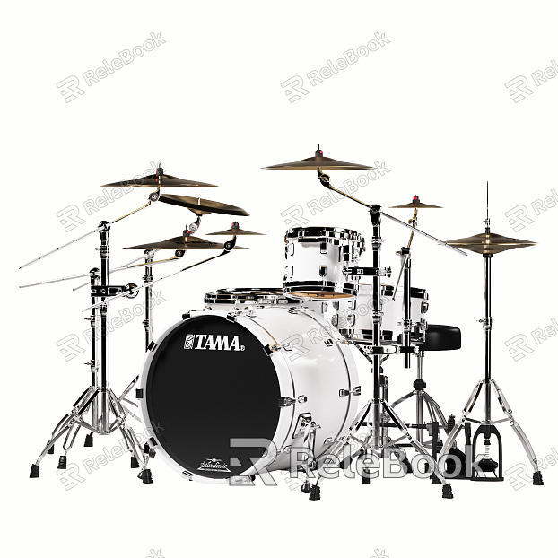 Metal drum kit Modern drum kit model