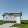 Multiple Detached Villas With Green Lawn Driveways And Various Exterior Designs
