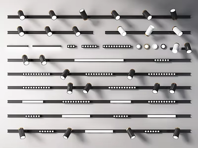 Various Styles Downlights And Spotlights For Modern Home Ceiling Lighting Fixtures 3d model