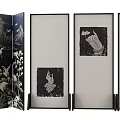 new chinese style screen 3d model
