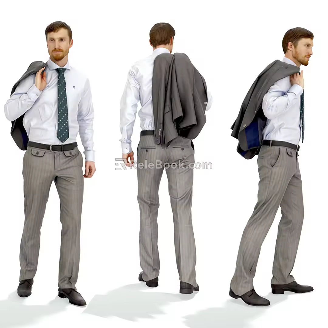 Modern man model 3d model
