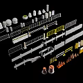 Various Types of Fencing Including Metal Plastic Temporary and Permanent with Accessories