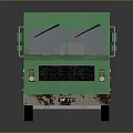 minibus minivan driverless bus school bus van box car 3d model