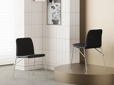 Modern Dining Chair Wall Lamp Hanging Picture Chair 3d model