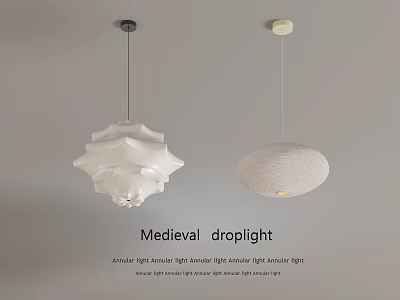 Medieval Droplight Artistic Design Big Size LED Pendant Light With High Brightness 3d model