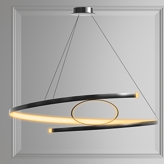 Modern chandelier 3d model