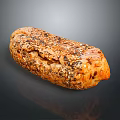 Freshly Baked Artisan Bread With Golden Crust And Sesame Poppy Seeds