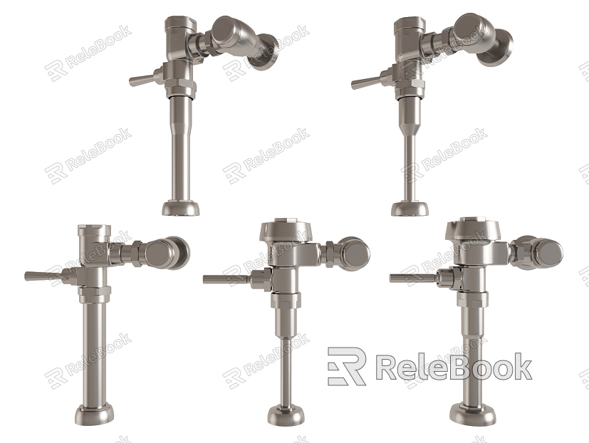 flush valve valve valve switch metal hardware bathroom hardware pipe parts model