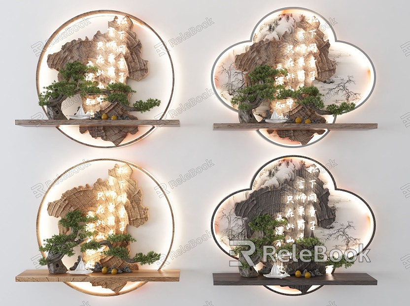 Wall decorative wall lamp model