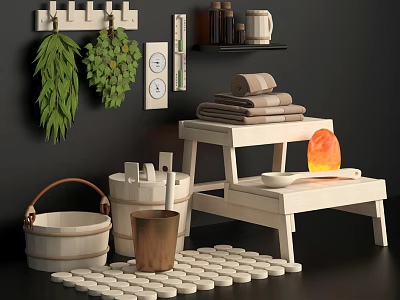 Sauna Supplies 3d model