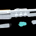 Fighter Jet Model With Detailed Fuselage Wings And Green Component Parts