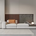 Modern chaise longue double sofa 3d model