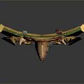 Medieval Shield Ancient Shield Defensive Weapon Ancient Shield Iron Shield Protective Shield Wooden Shield 3d model