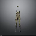 Stylish Camouflage Outfit With Cami Top Pants Hat And Gray Boots