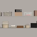 Clothes storage box storage box 3d model