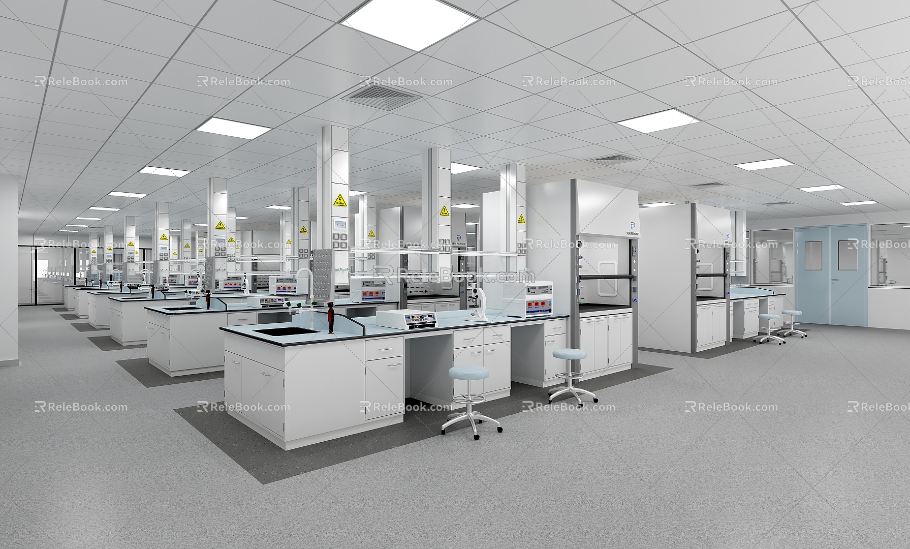 Modern Laboratory 3d model