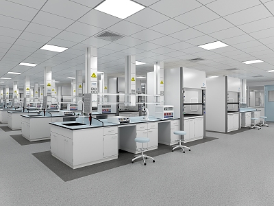 Modern Laboratory 3d model