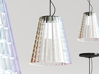 Modern chandelier glass small chandelier 3d model