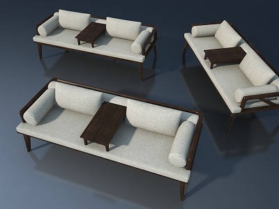 Double sofa 3d model